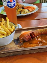 Currywurst Mit Pommes Frites