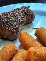 Steak Mit Kroketten